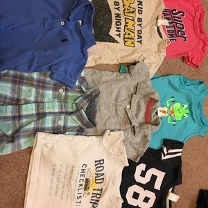 Boys name brand shirts